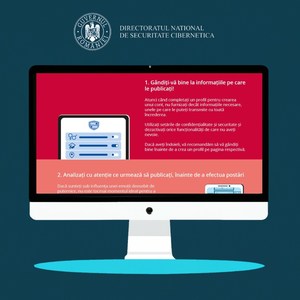 Directoratul Naţional de Securitate Cibernetică, ghid cu recomandări esenţiale pentru asigurarea protecţiei în mediul online
