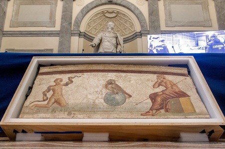 O frescă din anticul oraş Herculaneum, printre cele 60 de artefacte furate şi returnate în Italia din SUA - FOTO