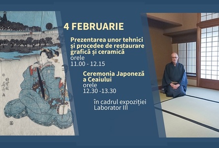 Ceremonia ceaiului şi tehnici de restaurare japoneze, la Muzeul Naţional de Artă al României