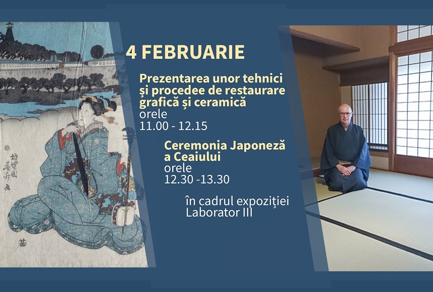 Ceremonia ceaiului şi tehnici de restaurare japoneze, la Muzeul Naţional de Artă al României