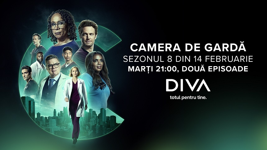 Postul de televiziune DIVA va difuza din 14 februarie cel mai nou sezon al serialului „Camera de gardă” 
