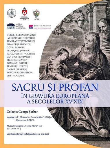 Expoziţie cu 50 de lucrări grafice realizate de Dürer, Rubens, Da Vinci, Rembrandt, Goya, Velázquez, Tiţian, va fi deschisă la Iaşi