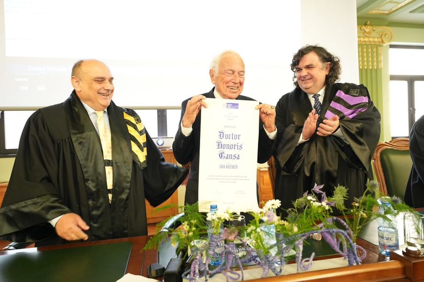 Fostul director al Operei din Viena Ioan Holender, Doctor Honoris Causa al Universităţii Politehnica Timişoara