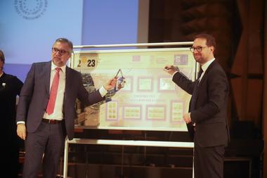 Emisiune de mărci poştale dedicată programului Timişoara Capitală Europeană a Culturii