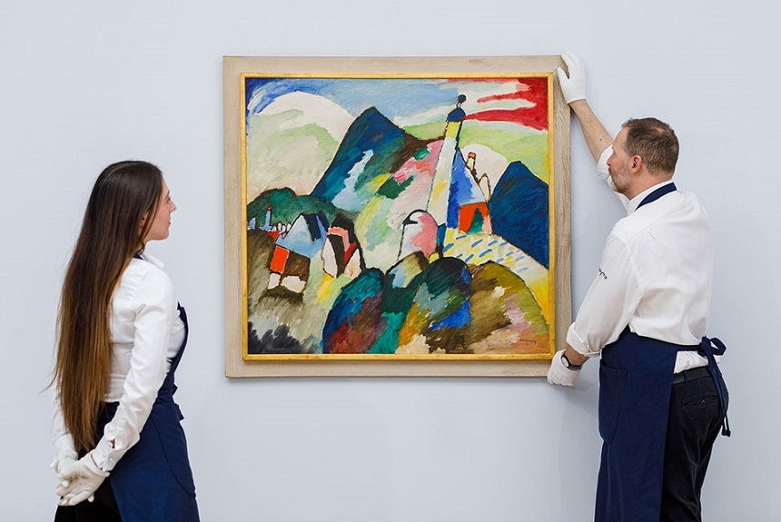 O capodoperă a lui Kandinski a fost vândută cu 42 de milioane de euro, nou record de licitaţie pentru artist