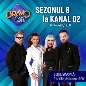 "Invitatul de 12", cu Cosmin Cernat, "NEWSTIME", prezentat de Radu Andrei Tudor, seriale şi cel de-al optulea sezon "Bravo, ai stil!", printre programele Kanal D2