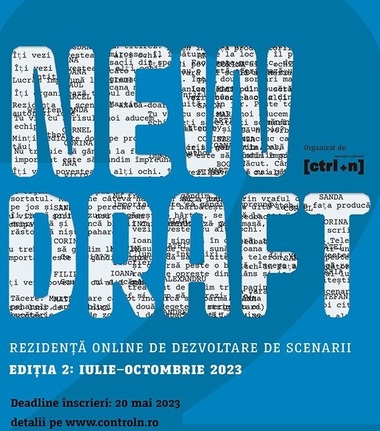 Ultimele zile pentru înscrieri la New Draft, rezidenţa pentru scenarii de lungmetraj şi întâlniri cu producătorii Ada Solomon, Tudor Giurgiu şi Bianca Oana