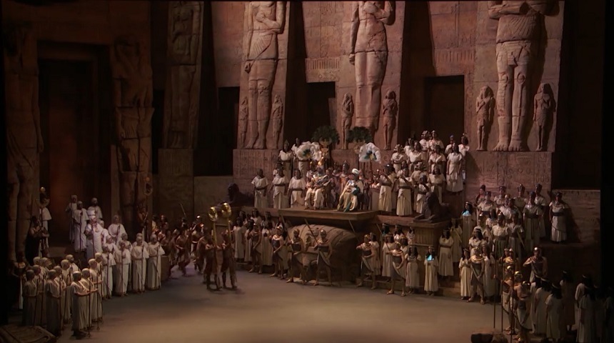 Metropolitan Opera din New York a coborât cortina pentru clasicul spectacol "Aida" - VIDEO