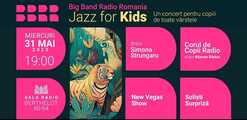 "Jazz for kids", la Sala Radio, de Ziua Internaţională a Copilului