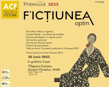 Premiile Ficţiunea - Artistul Ştefan Câlţia, regizorii Paul Negoescu, personajul Theodoros din romanul omonim de Mircea Cărtărescu, între nominalizaţi