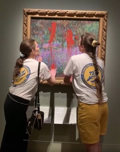 Tabloul de Monet vandalizat în Suedia nu este deteriorat
