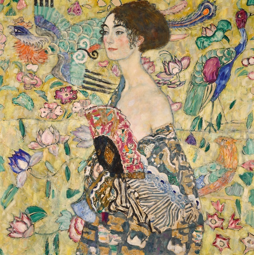 Un tablou de Klimt a doborât recordul de vânzare în Europa: "Doamna cu evantai" s-a vândut pentru 86 de milioane de euro