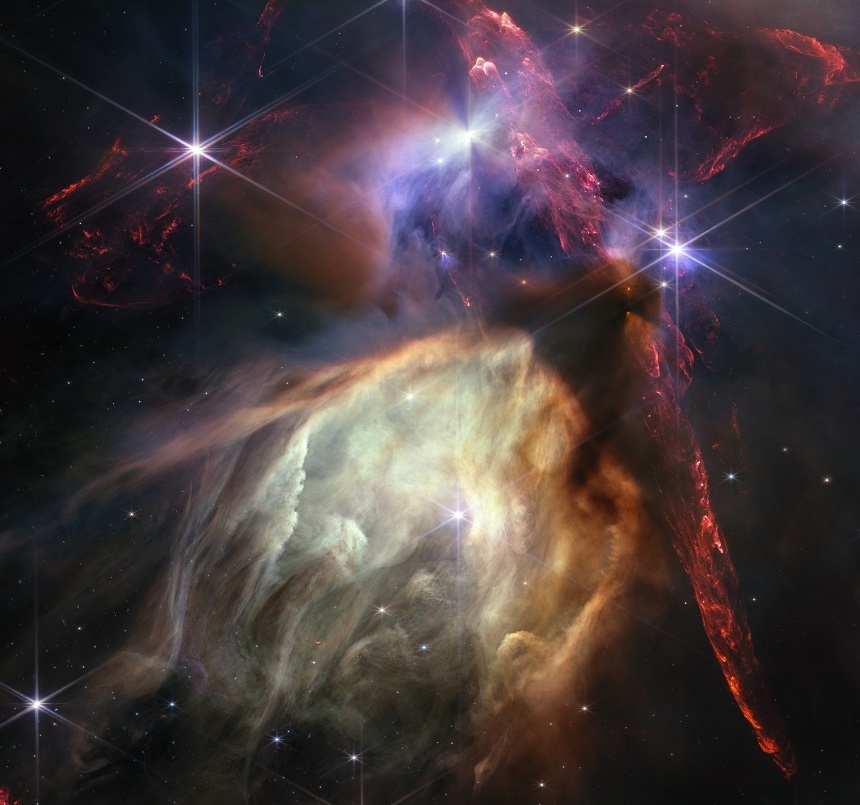 Primele imagini cu formarea unor stele transmise de telescopul James Webb la un an de când a devenit operaţional