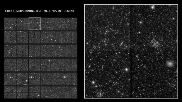 Telescopul Euclid, trimis să investigheze cele mai mari mistere ale Universului, a oferit primele imagini