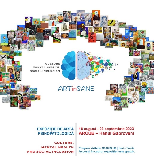 Lucrări de pictură, desen şi gravură, realizate de pacienţi ai unor spitale de psihiatrie din România, în expoziţia „ART IN/SANE. Culture, Mental Heath ans Social Inclusion”, la ARCUB 