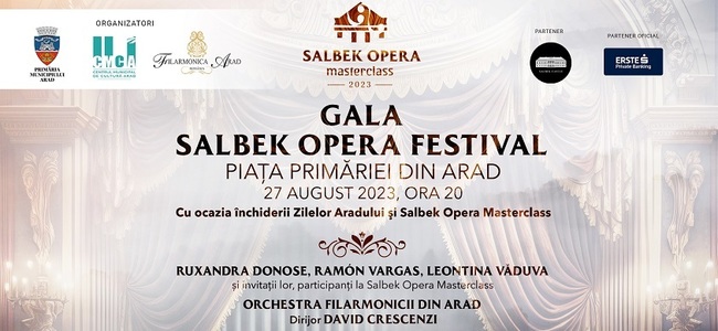 Gala Salbek Opera Festival, la Arad - Mezzosoprana Ruxandra Donose, tenorul Ramón Vargas şi soprana Leontina Văduva, în concert extraordinar în Piaţa Primăriei