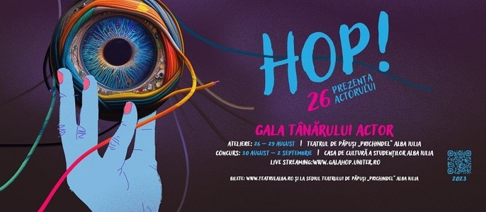 Începe concursul Galei Tânărului Actor - HOP 2023 la Alba Iulia