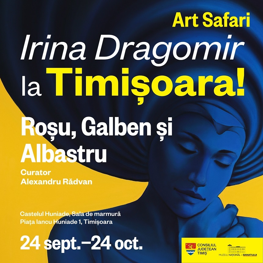 Expoziţia personală a artistei Irina Dragomir, „Roşu, galben şi albastru”, la Castelul Huniade din Timişoara