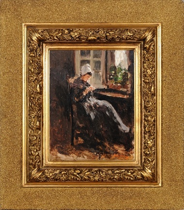 Expoziţia „Nicolae Grigorescu” de la MNAR se prelungeşte până la 24 septembrie. „Bretonă lucrând”, recent achiziţionată de statul român, prezentată în Galeria Naţională