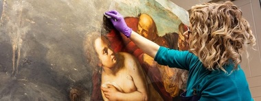 Tablou uitat de Artemisia Gentileschi, găsit în magazia regală de la Hampton Court