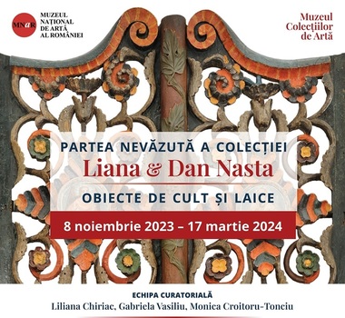 
Peste 100 de obiecte de artă tradiţională - icoane pe lemn şi sticlă, xilogravuri religioase, cărţi, scoarţe româneşti - din colecţia Liana şi Dan Nasta, expuse la Muzeul Colecţiilor de Artă
