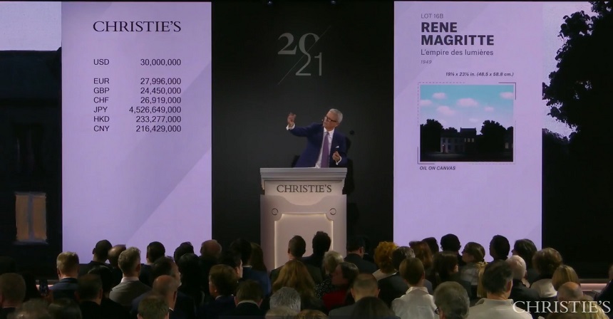 Christie's a obţinut 640,8 milioane de dolari la licitaţia dedicată operelor de artă de secol XX, stabilind şase recorduri de artist - VIDEO