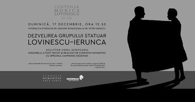 Un grup statuar Monica Lovinescu-Virgil Ierunca, realizat de sculptorul Virgil Scripcariu, va fi dezvelit în Cotroceni