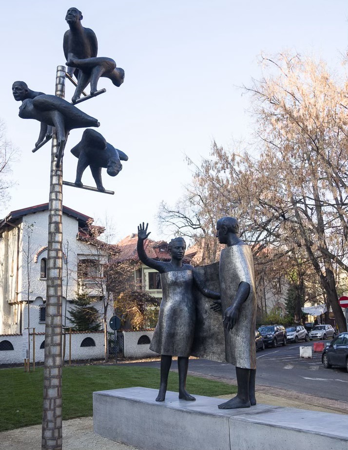 UPDATE - Monumentul Lovinescu-Ierunca, inaugurat în Cotroceni. Liiceanu: "Să ne aducem aminte cât de mult le datorăm celor doi şi cât de puţin le-am onorat memoria" / Reacţie dură a lui Tudor Chirilă - FOTO, VIDEO
