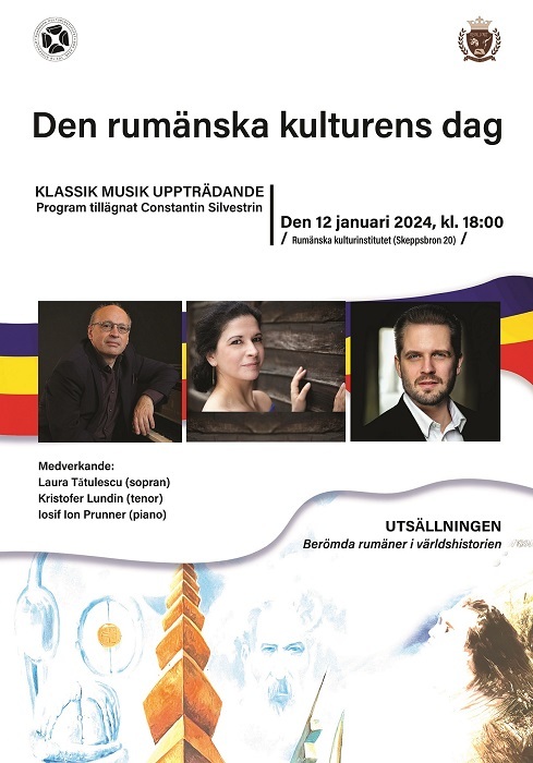 Concert de muzică clasică şi expoziţii despre personalităţi din România, de Ziua Culturii Naţionale la Stockholm