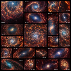 Telescopul Webb a surprins imagini "uimitoare" a 19 galaxii spirală