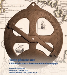 O replică a celui mai vechi instrument de navigaţie astronomică, gnomonul, în expoziţie la Muzeul Hărţilor