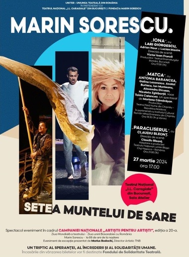 Ziua Mondială a Teatrului - Spectacole, performance-uri şi conferinţe de teatru, la reprezentanţele Institutului Cultural Român