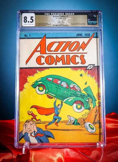 Un exemplar al revistei în care apare pentru prima dată Superman a devenit cea mai scumpă bandă desenată din lume