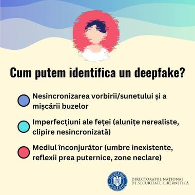 Directoratul Naţional de Securitate Cibernetică, ghid pentru depistarea Deepfake, fenomen care a adus schimbări semnificative în peisajul fraudelor online / Pericolul Deepfake în context electoral

