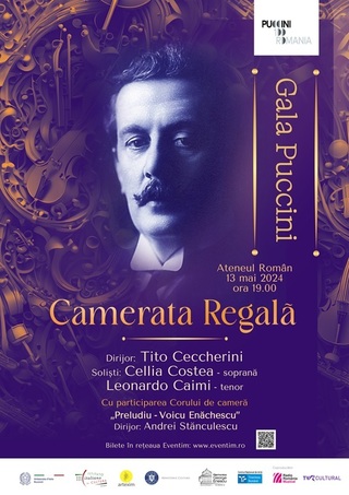 O gală care va marca centenarul Giacomo Puccini va avea loc în 13 mai, la Ateneul Român