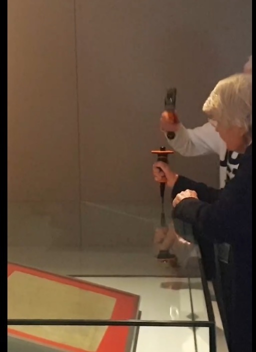 Două octogenare au atacat o copie a "Magna Carta" de la British Library pentru a avertiza asupra încălzirii globale - VIDEO