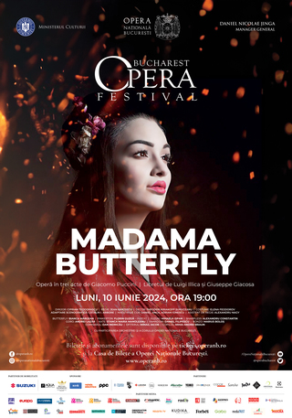 Madama Butterfly, producţie a Operei Naţionale Bucureşti, sub conducerea lui Cristian Mandeal, în 10 iunie, la Bucharest Opera Festival

