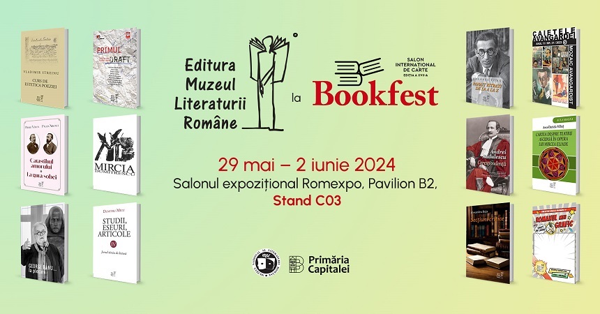 Muzeul Literaturii la Bookfest 2024 - Cărţi-eveniment, lansări şi dezbateri dedicate literaturii române 