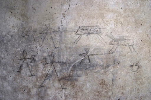 Desene înfăţişând gladiatori, printre cele mai recente descoperiri de la Pompei/ FOTO