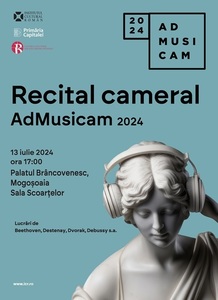 Două concerte susţinute de tinerii muzicieni participanţi la programul de instruire #AdMusicam vor avea loc la Palatul Mogoşoaia şi la Conservator
