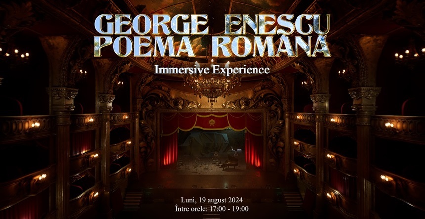 Proiectul video „George Enescu - Poema Română: Immersive Experience”, prezentat la MINA - Museum of Immersive Art