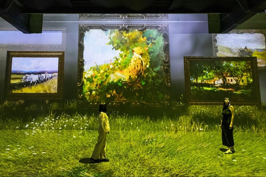 MINA, Museum of Immersive New Art marchează un an de la deschidere cu un nou spectacol multimedia dedicat pictorilor clasici români - FOTO