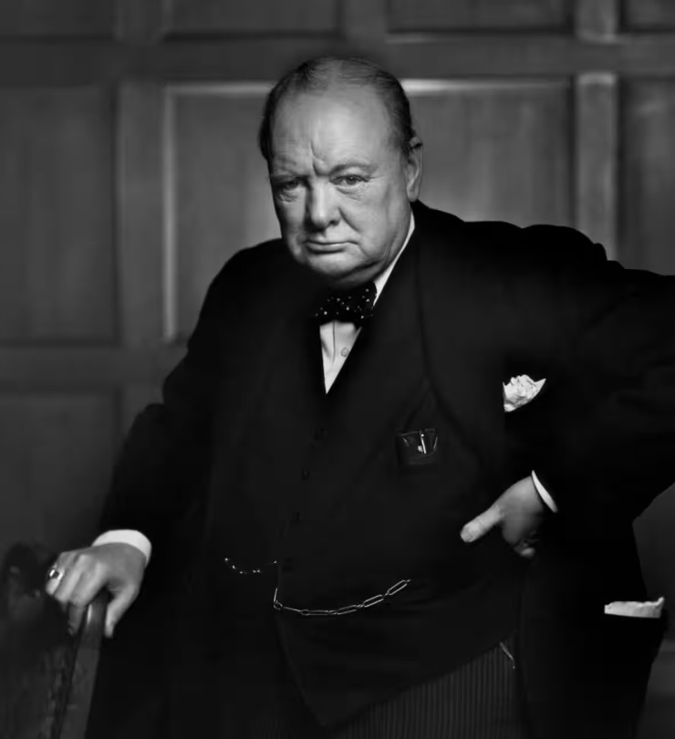 Portret al lui Winston Churchill furat dintr-un hotel din Canada, descoperit în Italia