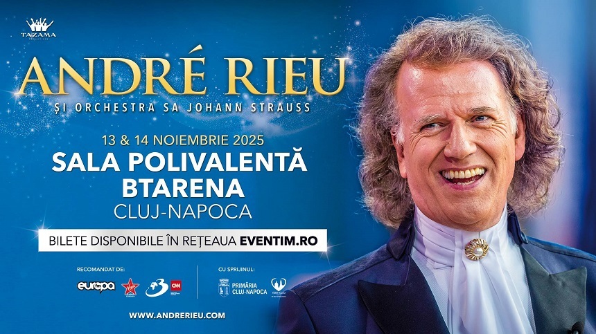 André Rieu va concerta în 2025 la Cluj-Napoca 