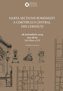 Harta secţiunii româneşti a Cimitirului Central din Cernăuţi, prezentată de Ziua Bucovinei la Institutul Cultural Român