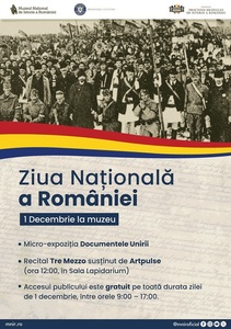 Expoziţia „Documentele Unirii” şi recital Tre Mezzo, de 1 Decembrie, la Muzeul Naţional de Istorie a României