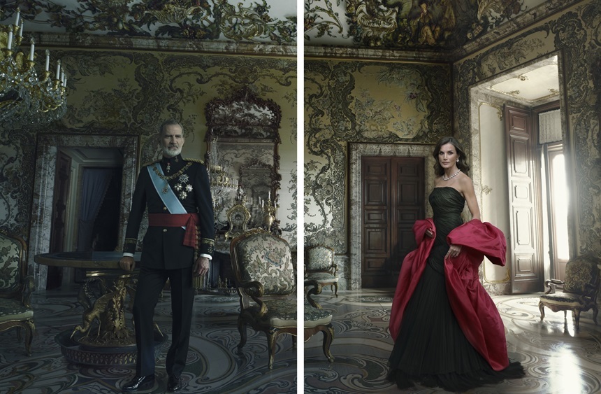 Regele şi regina Spaniei au fost portretizaţi de Annie Leibovitz