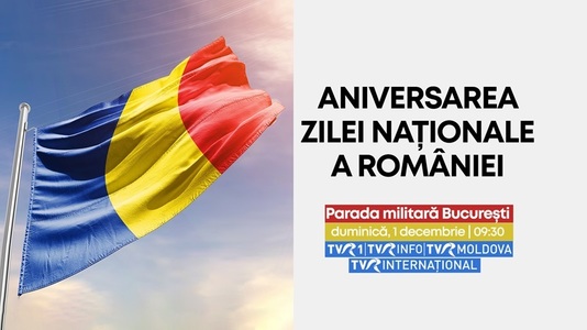 1 Decembrie la TVR - Parade militare şi ediţii speciale dedicate alegerilor parlamentare