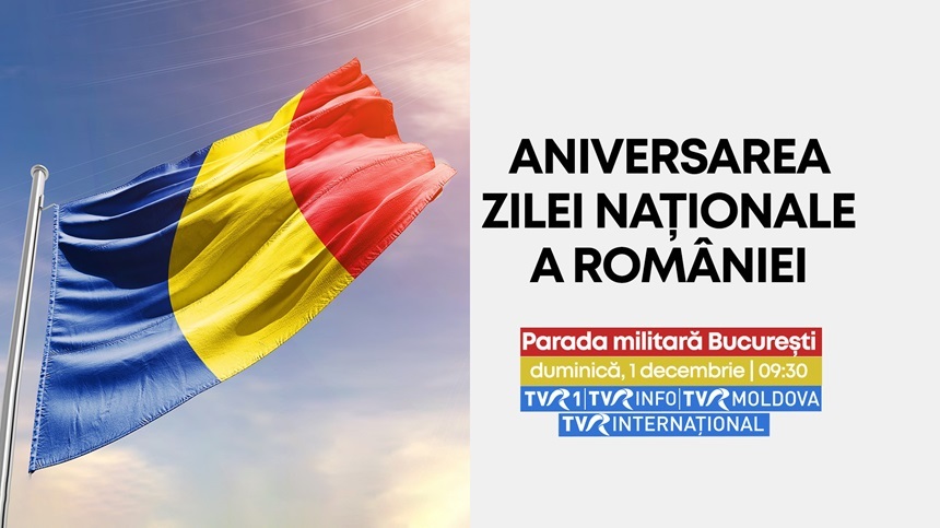 1 Decembrie la TVR - Parade militare şi ediţii speciale dedicate alegerilor parlamentare