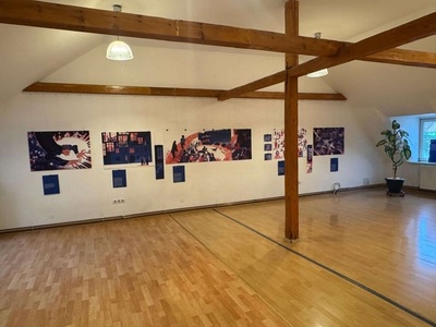 Povestea de 100 de ani a Institutului Francez din România se vede în ilustraţii la Casa Ille-et-Vilaine Sibiu